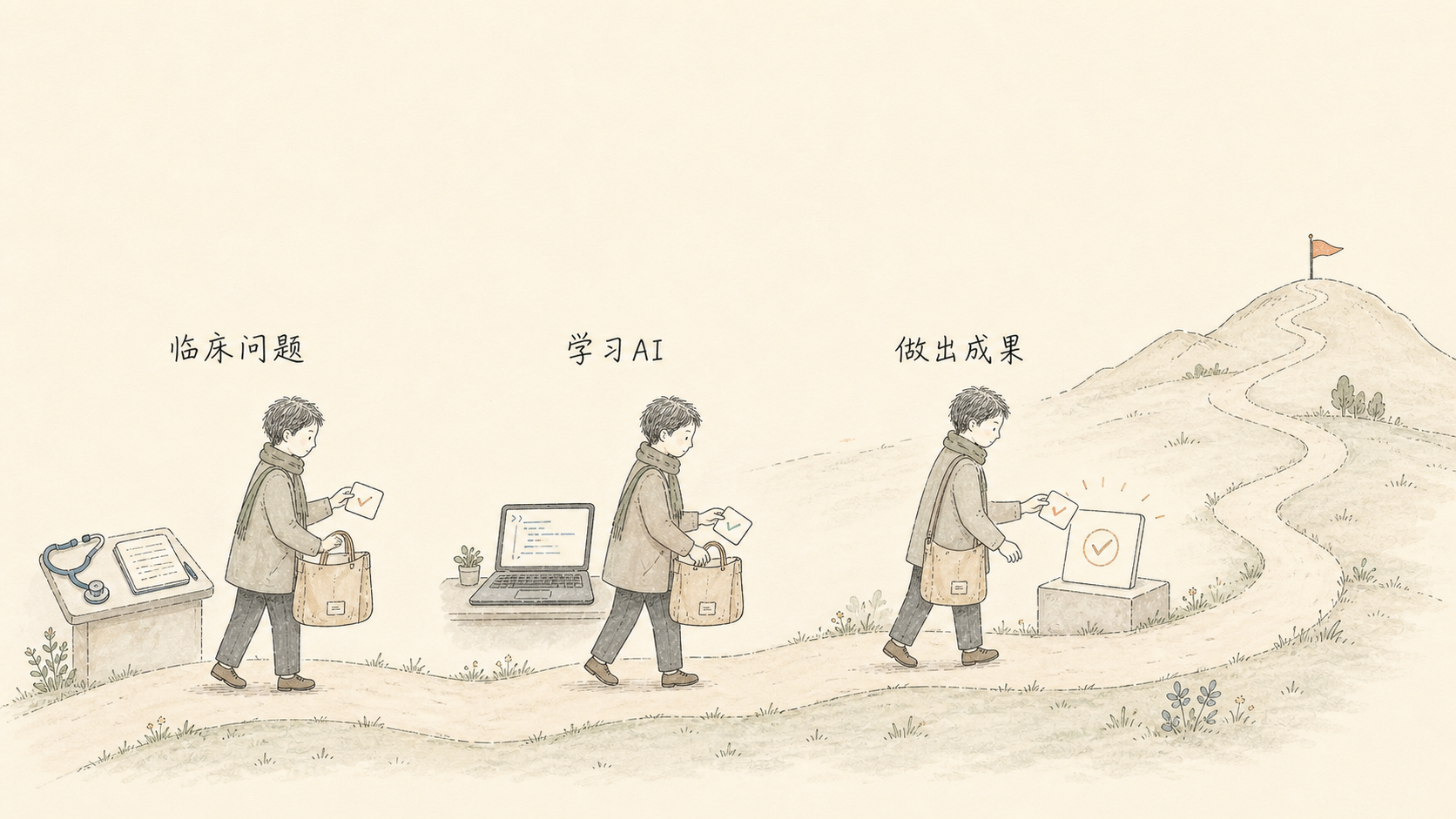 医生从临床问题出发学习AI并做出成果